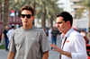 GP BAHRAIN, (L to R): George Russell (GBR) Mercedes AMG F1 with Liam Parker (GBR) F1 Director of Communications e Corporate Relations.

11.04.2025. Formula 1 World Championship, Rd 4, Bahrain Grand Prix, Sakhir, Bahrain, Practice Day

- www.xpbimages.com, EMail: requests@xpbimages.com © Copyright: Moy / XPB Images