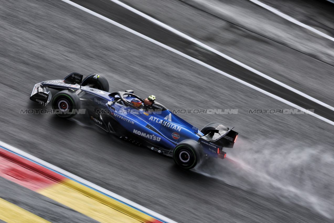 GP BELGIO, Carlos Sainz (ESP) Atlassian Williams Racing FW47.

27.07.2025. Formula 1 World Championship, Rd 13, Belgian Grand Prix, Spa Francorchamps, Belgium, Gara Day.

- www.xpbimages.com, EMail: requests@xpbimages.com © Copyright: Moy / XPB Images