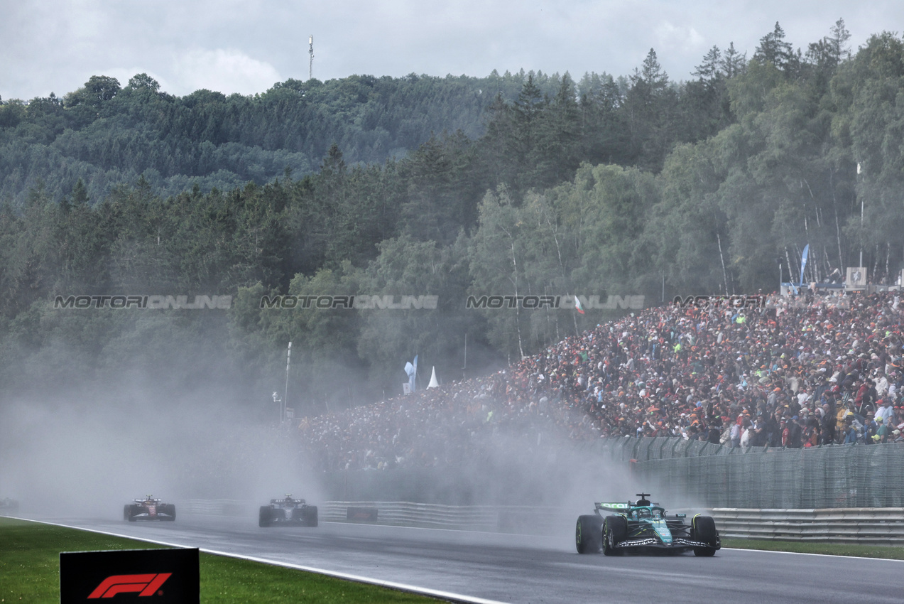 GP BELGIO, Lance Stroll (CDN) Aston Martin F1 Team AMR25.

27.07.2025. Formula 1 World Championship, Rd 13, Belgian Grand Prix, Spa Francorchamps, Belgium, Gara Day.

- www.xpbimages.com, EMail: requests@xpbimages.com © Copyright: Bearne / XPB Images