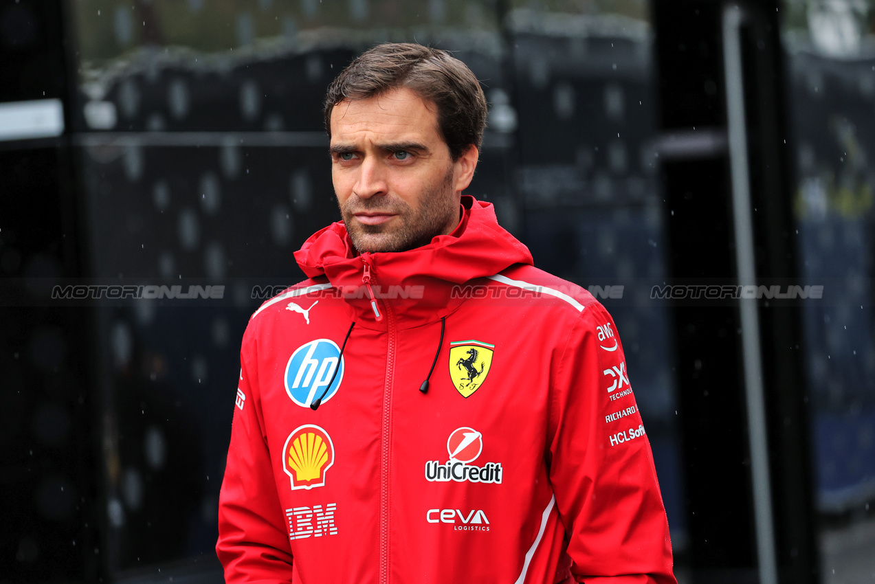 GP BELGIO, Jerome d'Ambrosio (BEL) Ferrari Deputy Team Principal.

27.07.2025. Formula 1 World Championship, Rd 13, Belgian Grand Prix, Spa Francorchamps, Belgium, Gara Day.

- www.xpbimages.com, EMail: requests@xpbimages.com © Copyright: Moy / XPB Images