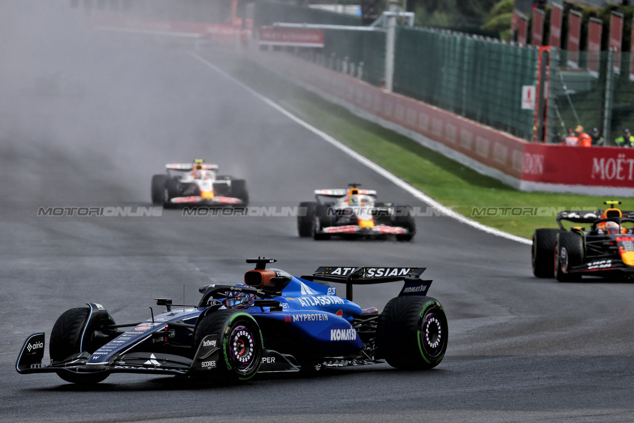 GP BELGIO, Alexander Albon (THA) Atlassian Williams Racing FW47.

27.07.2025. Formula 1 World Championship, Rd 13, Belgian Grand Prix, Spa Francorchamps, Belgium, Gara Day.

- www.xpbimages.com, EMail: requests@xpbimages.com © Copyright: Batchelor / XPB Images