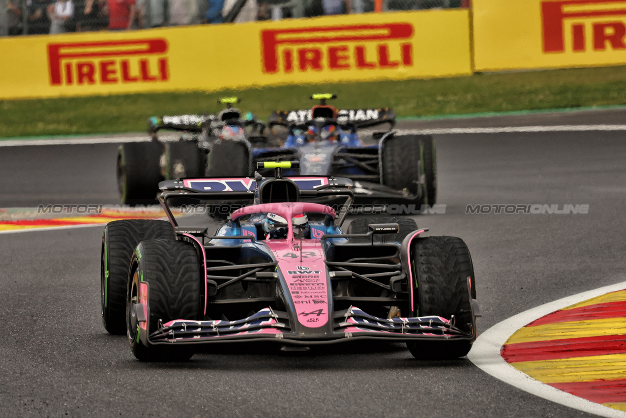 GP BELGIO, Franco Colapinto (ARG) Alpine F1 Team A525.

27.07.2025. Formula 1 World Championship, Rd 13, Belgian Grand Prix, Spa Francorchamps, Belgium, Gara Day.

- www.xpbimages.com, EMail: requests@xpbimages.com © Copyright: Bearne / XPB Images