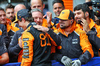 GP BELGIO, Gara winner Oscar Piastri (AUS) McLaren celebrates in parc ferme with Zak Brown (USA) McLaren Executive Director.

27.07.2025. Formula 1 World Championship, Rd 13, Belgian Grand Prix, Spa Francorchamps, Belgium, Gara Day.

- www.xpbimages.com, EMail: requests@xpbimages.com © Copyright: Batchelor / XPB Images
