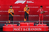 GP BELGIO, The podium (L to R): Lando Norris (GBR) McLaren, second; Oscar Piastri (AUS) McLaren, vincitore; Charles Leclerc (MON) Ferrari, third.

27.07.2025. Formula 1 World Championship, Rd 13, Belgian Grand Prix, Spa Francorchamps, Belgium, Gara Day.

- www.xpbimages.com, EMail: requests@xpbimages.com © Copyright: Moy / XPB Images