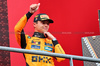 GP BELGIO, Lando Norris (GBR) McLaren celebrates his second position on the podium.

27.07.2025. Formula 1 World Championship, Rd 13, Belgian Grand Prix, Spa Francorchamps, Belgium, Gara Day.

- www.xpbimages.com, EMail: requests@xpbimages.com © Copyright: Batchelor / XPB Images