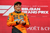 GP BELGIO, Gara winner Lando Norris (GBR) McLaren celebrates on the podium.

27.07.2025. Formula 1 World Championship, Rd 13, Belgian Grand Prix, Spa Francorchamps, Belgium, Gara Day.

- www.xpbimages.com, EMail: requests@xpbimages.com © Copyright: Batchelor / XPB Images