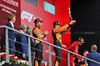 GP BELGIO, The podium (L to R): Lando Norris (GBR) McLaren, second; Oscar Piastri (AUS) McLaren, vincitore; Charles Leclerc (MON) Ferrari, third.

27.07.2025. Formula 1 World Championship, Rd 13, Belgian Grand Prix, Spa Francorchamps, Belgium, Gara Day.

- www.xpbimages.com, EMail: requests@xpbimages.com © Copyright: Charniaux / XPB Images
