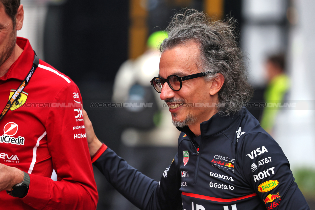 GP BELGIO, Laurent Mekies (FRA) Red Bull Racing Team Principal e CEO.

24.07.2025. Formula 1 World Championship, Rd 13, Belgian Grand Prix, Spa Francorchamps, Belgium, Preparation Day.

- www.xpbimages.com, EMail: requests@xpbimages.com © Copyright: Bearne / XPB Images
