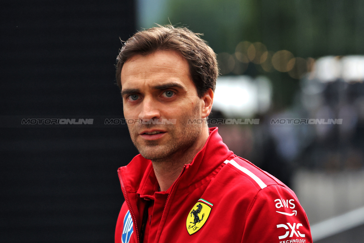 GP BELGIO, Jerome d'Ambrosio (BEL) Ferrari Deputy Team Principal.

24.07.2025. Formula 1 World Championship, Rd 13, Belgian Grand Prix, Spa Francorchamps, Belgium, Preparation Day.

- www.xpbimages.com, EMail: requests@xpbimages.com © Copyright: Bearne / XPB Images
