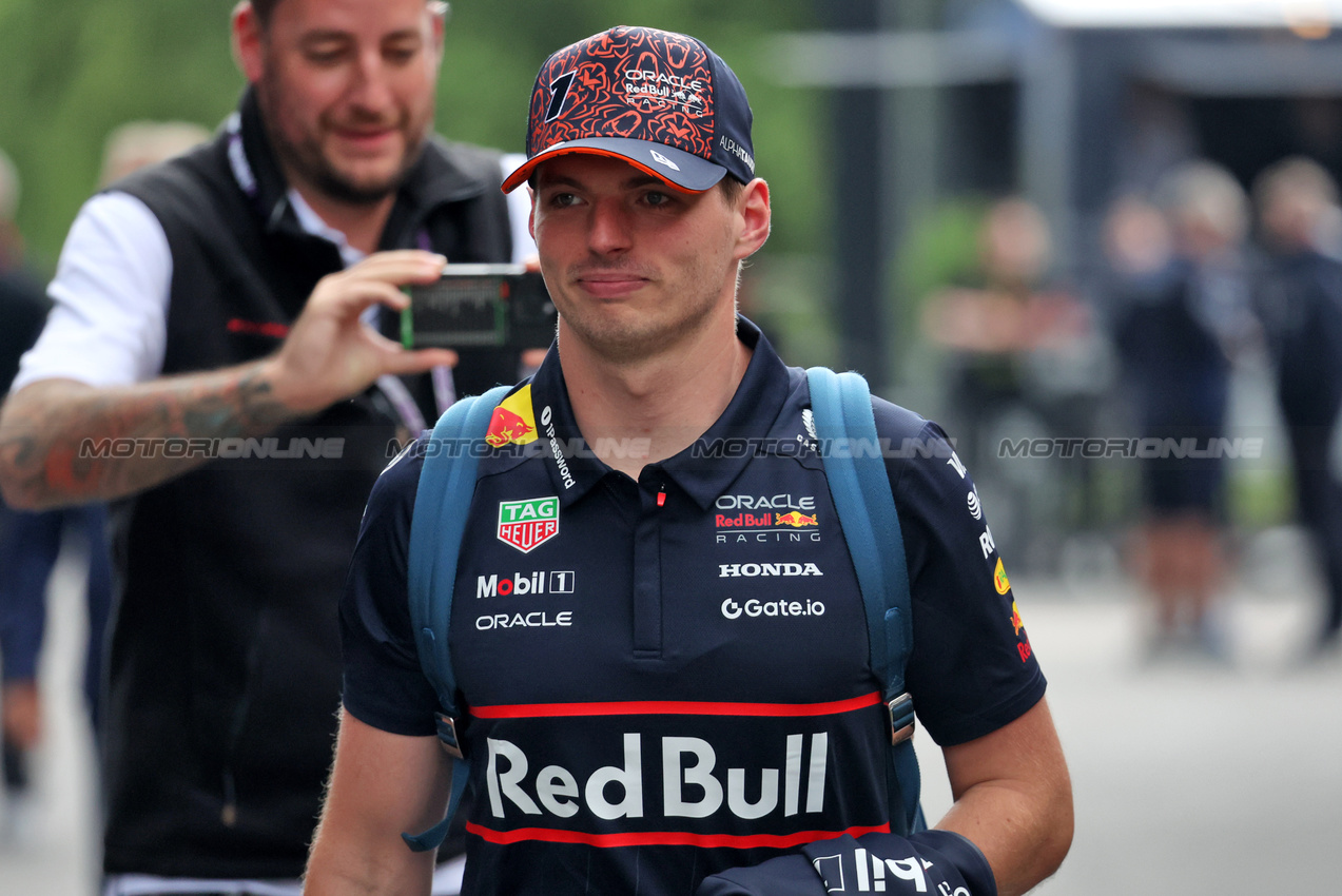 GP BELGIO, Max Verstappen (NLD) Red Bull Racing.

24.07.2025. Formula 1 World Championship, Rd 13, Belgian Grand Prix, Spa Francorchamps, Belgium, Preparation Day.

- www.xpbimages.com, EMail: requests@xpbimages.com © Copyright: Bearne / XPB Images