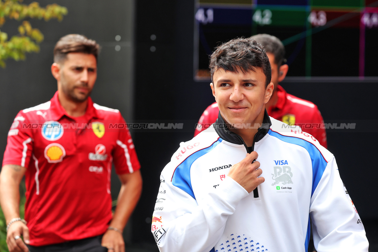 GP BELGIO, Isack Hadjar (FRA) Racing Bulls.

24.07.2025. Formula 1 World Championship, Rd 13, Belgian Grand Prix, Spa Francorchamps, Belgium, Preparation Day.

- www.xpbimages.com, EMail: requests@xpbimages.com © Copyright: Bearne / XPB Images