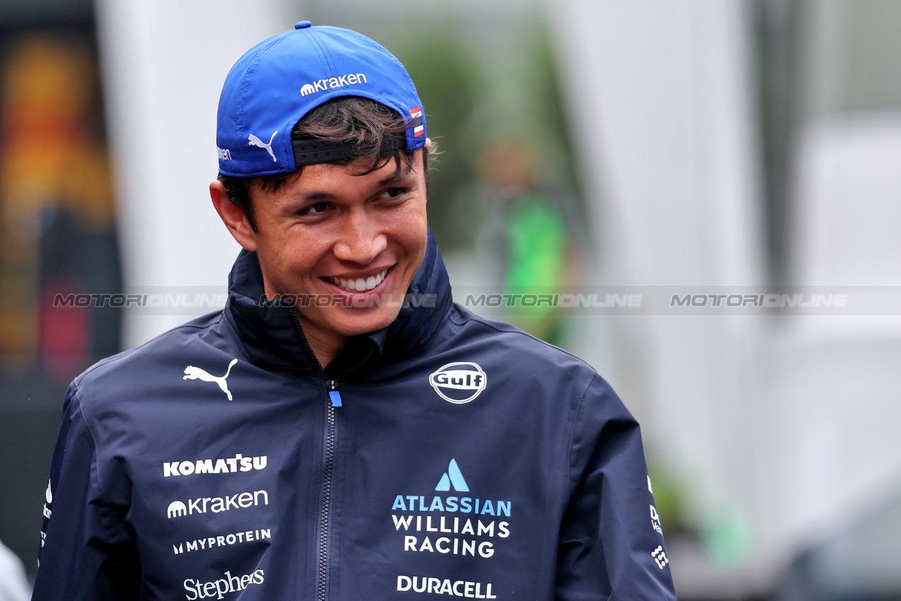 GP BELGIO, Alexander Albon (THA) Atlassian Williams Racing.

24.07.2025. Formula 1 World Championship, Rd 13, Belgian Grand Prix, Spa Francorchamps, Belgium, Preparation Day.

- www.xpbimages.com, EMail: requests@xpbimages.com © Copyright: Moy / XPB Images
