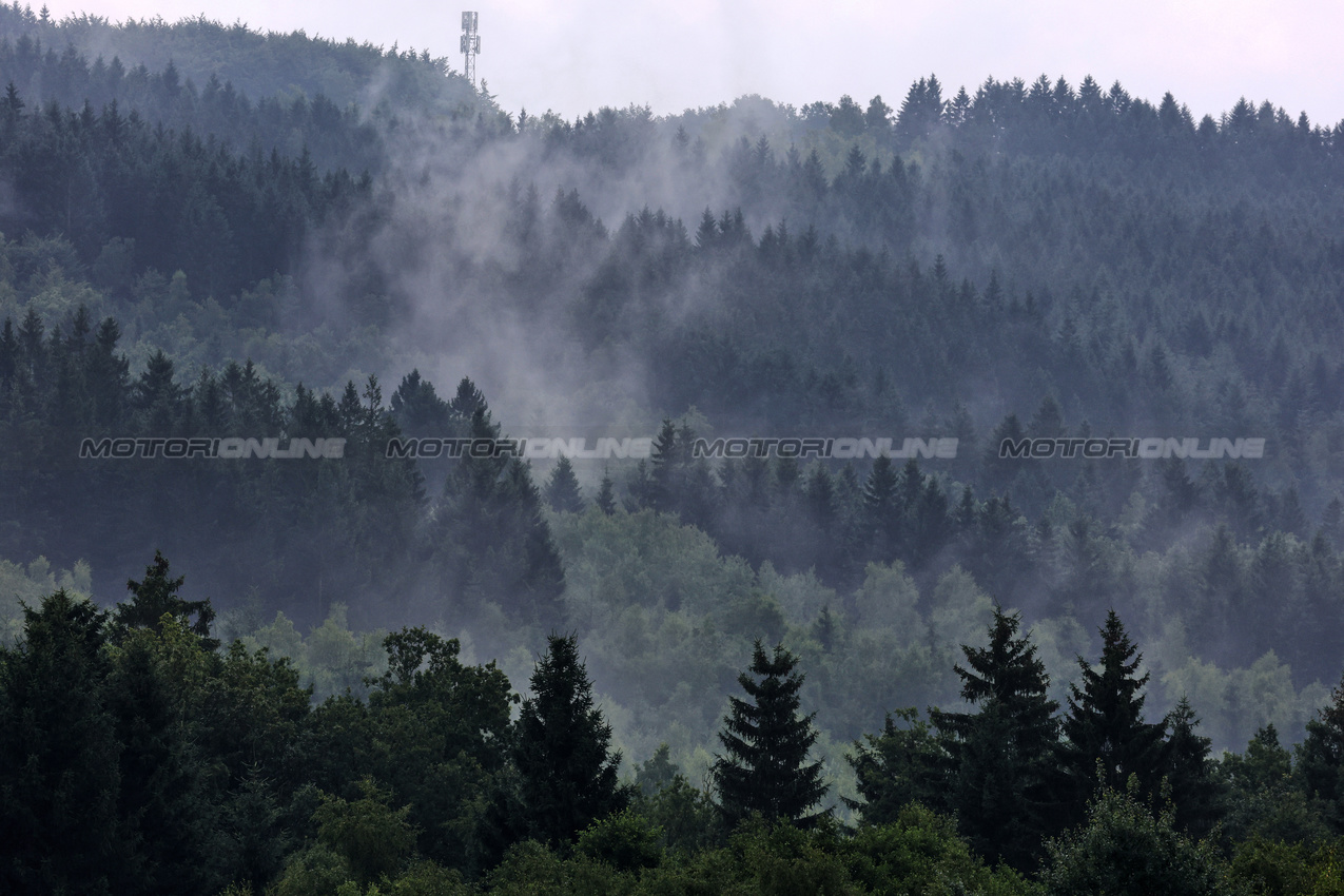 GP BELGIO, Circuit Atmosfera - mist in the forests.

24.07.2025. Formula 1 World Championship, Rd 13, Belgian Grand Prix, Spa Francorchamps, Belgium, Preparation Day.

- www.xpbimages.com, EMail: requests@xpbimages.com © Copyright: Moy / XPB Images