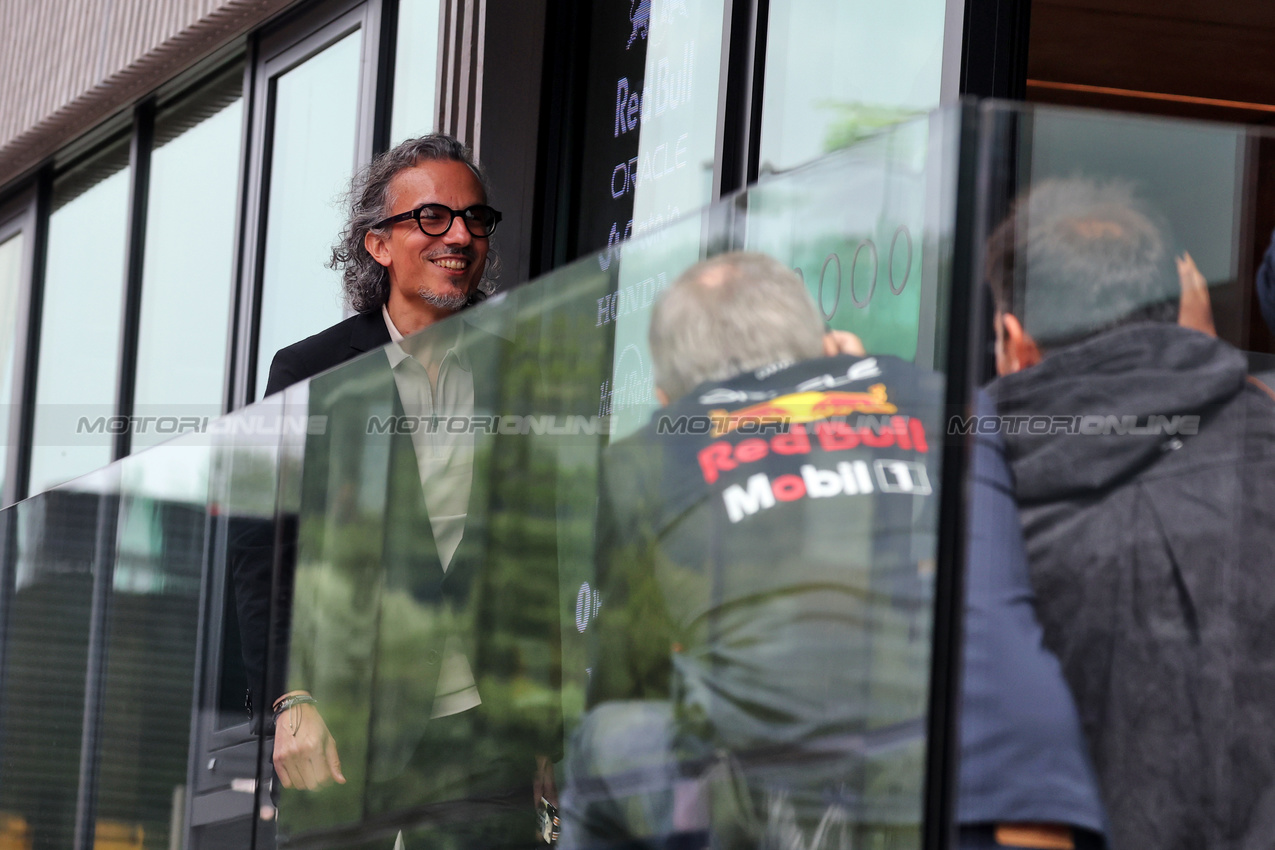 GP BELGIO, Laurent Mekies (FRA) Red Bull Racing Team Principal e CEO.

24.07.2025. Formula 1 World Championship, Rd 13, Belgian Grand Prix, Spa Francorchamps, Belgium, Preparation Day.

- www.xpbimages.com, EMail: requests@xpbimages.com © Copyright: Bearne / XPB Images
