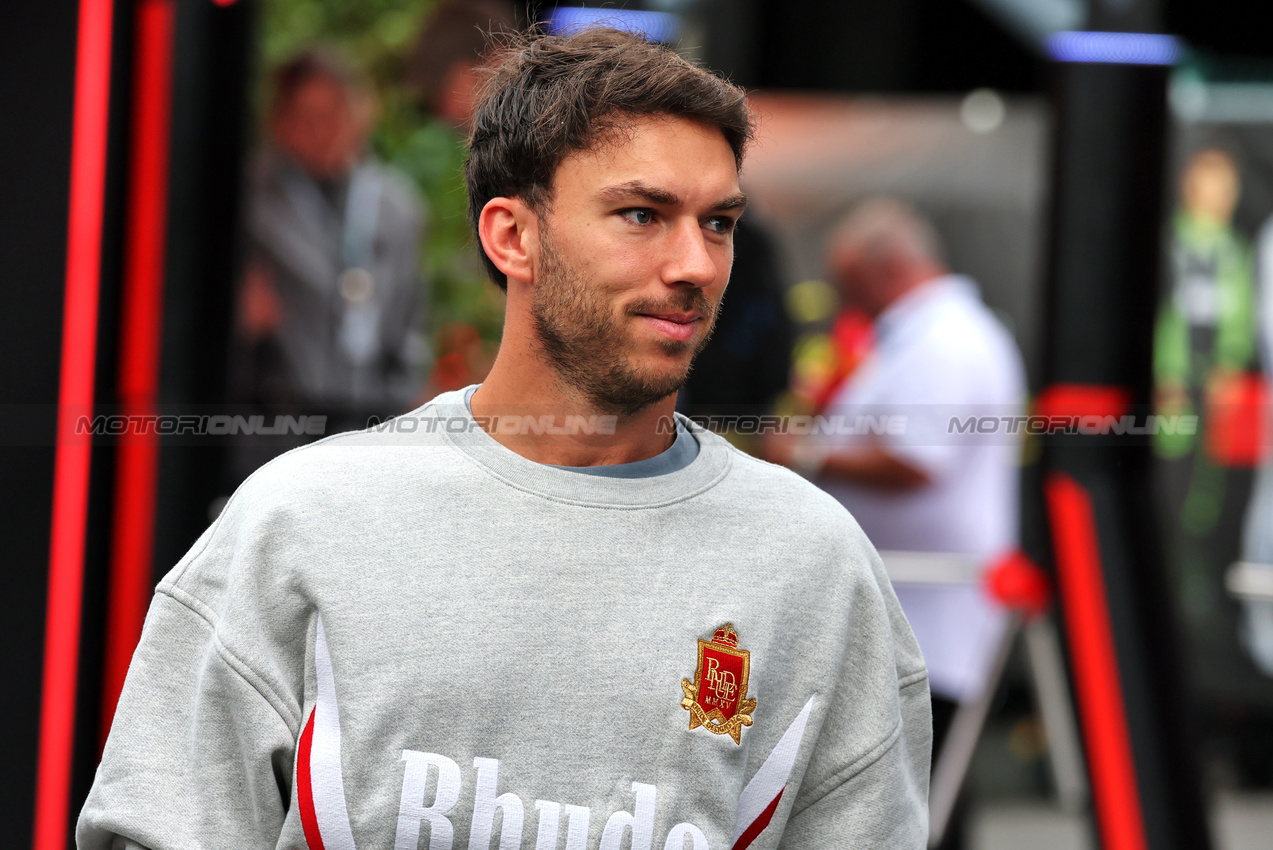 GP BELGIO, Pierre Gasly (FRA) Alpine F1 Team.

24.07.2025. Formula 1 World Championship, Rd 13, Belgian Grand Prix, Spa Francorchamps, Belgium, Preparation Day.

- www.xpbimages.com, EMail: requests@xpbimages.com © Copyright: Moy / XPB Images