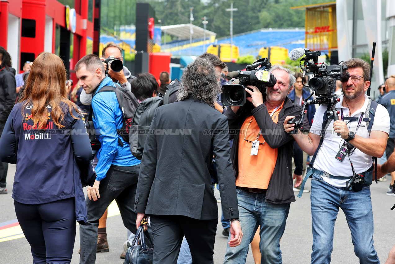 GP BELGIO, Laurent Mekies (FRA) Red Bull Racing Team Principal e CEO.

24.07.2025. Formula 1 World Championship, Rd 13, Belgian Grand Prix, Spa Francorchamps, Belgium, Preparation Day.

- www.xpbimages.com, EMail: requests@xpbimages.com © Copyright: Moy / XPB Images