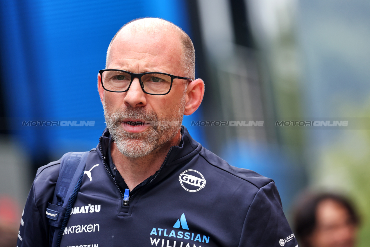 GP BELGIO, Frederic Brousseau (CDN) Atlassian Williams Racing Chief Operating Officer.

24.07.2025. Formula 1 World Championship, Rd 13, Belgian Grand Prix, Spa Francorchamps, Belgium, Preparation Day.

- www.xpbimages.com, EMail: requests@xpbimages.com © Copyright: Bearne / XPB Images