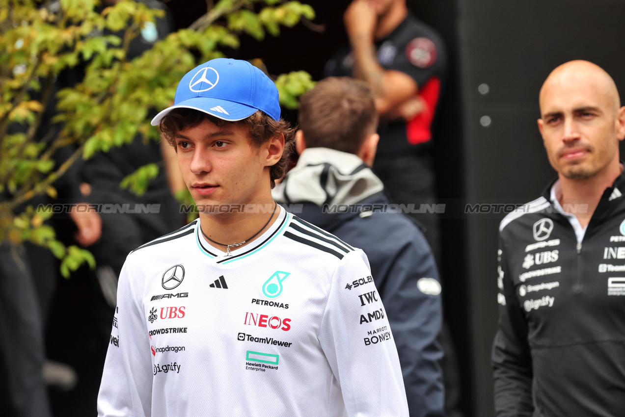 GP BELGIO, Andrea Kimi Antonelli (ITA) Mercedes AMG F1.

24.07.2025. Formula 1 World Championship, Rd 13, Belgian Grand Prix, Spa Francorchamps, Belgium, Preparation Day.

- www.xpbimages.com, EMail: requests@xpbimages.com © Copyright: Bearne / XPB Images