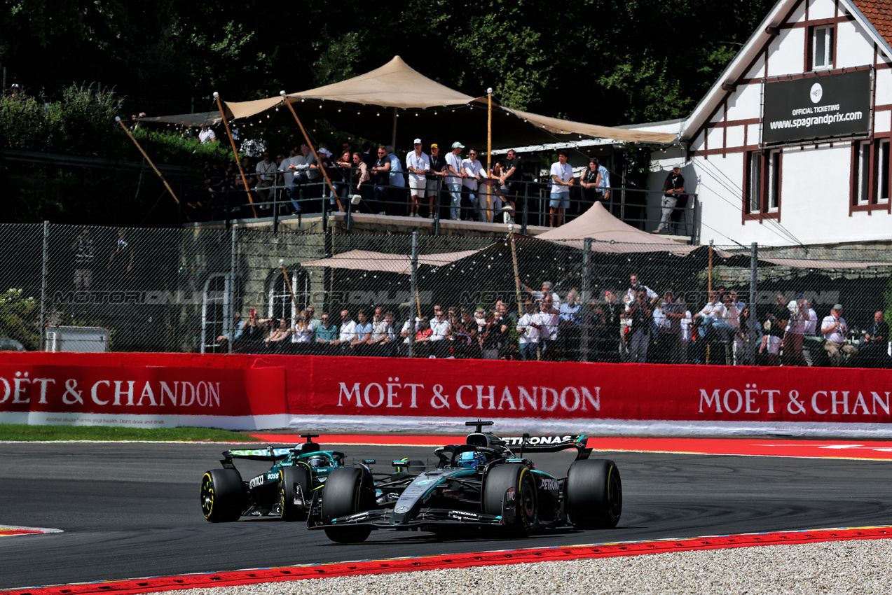GP BELGIO, George Russell (GBR) Mercedes AMG F1 W16.

26.07.2025. Formula 1 World Championship, Rd 13, Belgian Grand Prix, Spa Francorchamps, Belgium, Sprint e Qualifiche Day.

- www.xpbimages.com, EMail: requests@xpbimages.com © Copyright: Batchelor / XPB Images