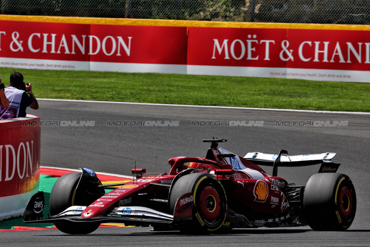 GP BELGIO, Charles Leclerc (MON) Ferrari SF-25.

26.07.2025. Formula 1 World Championship, Rd 13, Belgian Grand Prix, Spa Francorchamps, Belgium, Sprint e Qualifiche Day.

- www.xpbimages.com, EMail: requests@xpbimages.com © Copyright: Batchelor / XPB Images