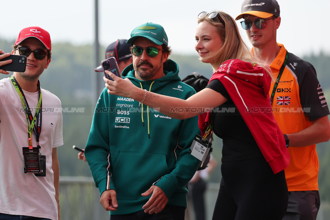 GP BELGIO, Fernando Alonso (ESP), Aston Martin Racing 
26.07.2025. Formula 1 World Championship, Rd 13, Belgian Grand Prix, Spa Francorchamps, Belgium, Sprint e Qualifiche Day.
- www.xpbimages.com, EMail: requests@xpbimages.com © Copyright: Charniaux / XPB Images
