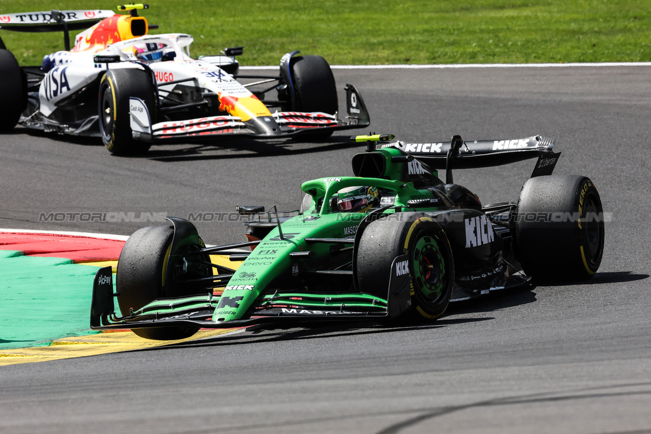 GP BELGIO, Gabriel Bortoleto (BRA), Sauber 
26.07.2025. Formula 1 World Championship, Rd 13, Belgian Grand Prix, Spa Francorchamps, Belgium, Sprint e Qualifiche Day.
- www.xpbimages.com, EMail: requests@xpbimages.com © Copyright: Charniaux / XPB Images