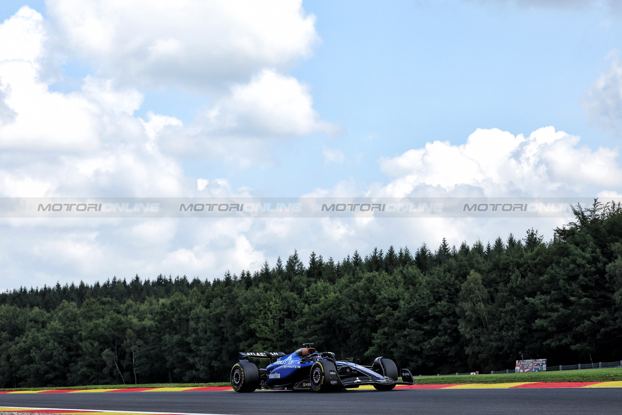 GP BELGIO, Alexander Albon (THA) Atlassian Williams Racing FW47.

26.07.2025. Formula 1 World Championship, Rd 13, Belgian Grand Prix, Spa Francorchamps, Belgium, Sprint e Qualifiche Day.

- www.xpbimages.com, EMail: requests@xpbimages.com © Copyright: Bearne / XPB Images