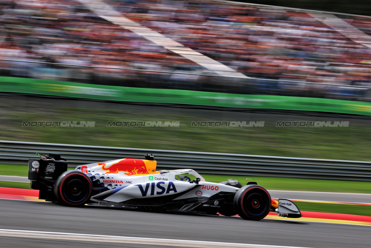 GP BELGIO, Isack Hadjar (FRA) Racing Bulls VCARB 02.

26.07.2025. Formula 1 World Championship, Rd 13, Belgian Grand Prix, Spa Francorchamps, Belgium, Sprint e Qualifiche Day.

- www.xpbimages.com, EMail: requests@xpbimages.com © Copyright: Moy / XPB Images