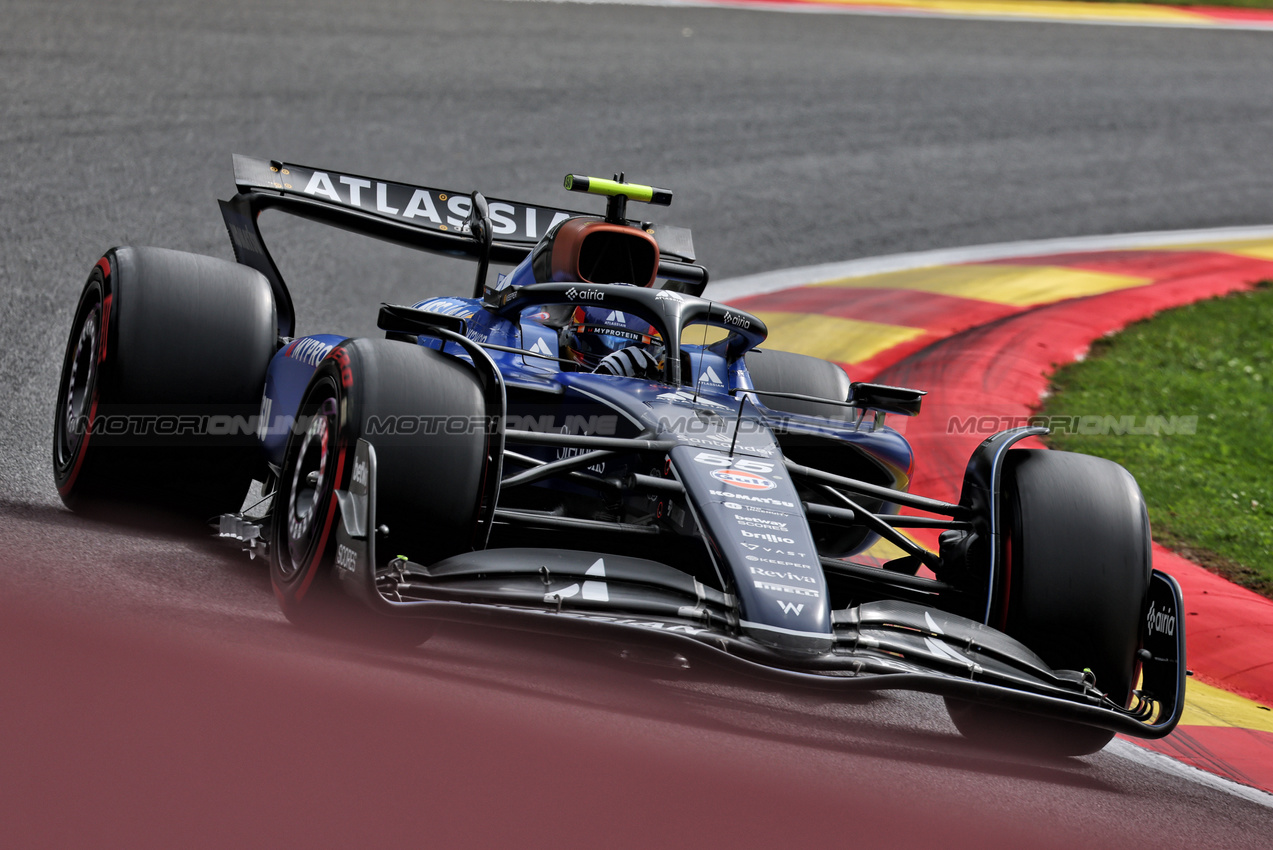 GP BELGIO, Carlos Sainz (ESP) Atlassian Williams Racing FW47.

26.07.2025. Formula 1 World Championship, Rd 13, Belgian Grand Prix, Spa Francorchamps, Belgium, Sprint e Qualifiche Day.

- www.xpbimages.com, EMail: requests@xpbimages.com © Copyright: Moy / XPB Images