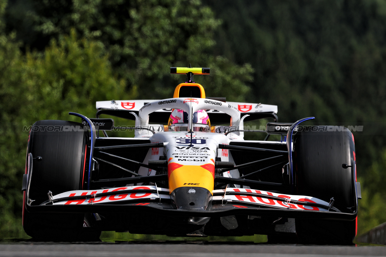 GP BELGIO, Liam Lawson (NZL) Racing Bulls VCARB 02.

26.07.2025. Formula 1 World Championship, Rd 13, Belgian Grand Prix, Spa Francorchamps, Belgium, Sprint e Qualifiche Day.

- www.xpbimages.com, EMail: requests@xpbimages.com © Copyright: Batchelor / XPB Images