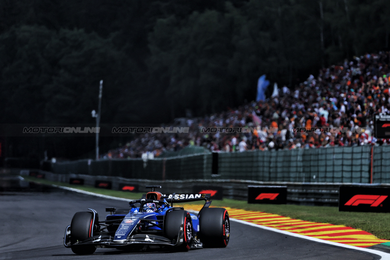 GP BELGIO, Alexander Albon (THA) Atlassian Williams Racing FW47.

26.07.2025. Formula 1 World Championship, Rd 13, Belgian Grand Prix, Spa Francorchamps, Belgium, Sprint e Qualifiche Day.

- www.xpbimages.com, EMail: requests@xpbimages.com © Copyright: Bearne / XPB Images