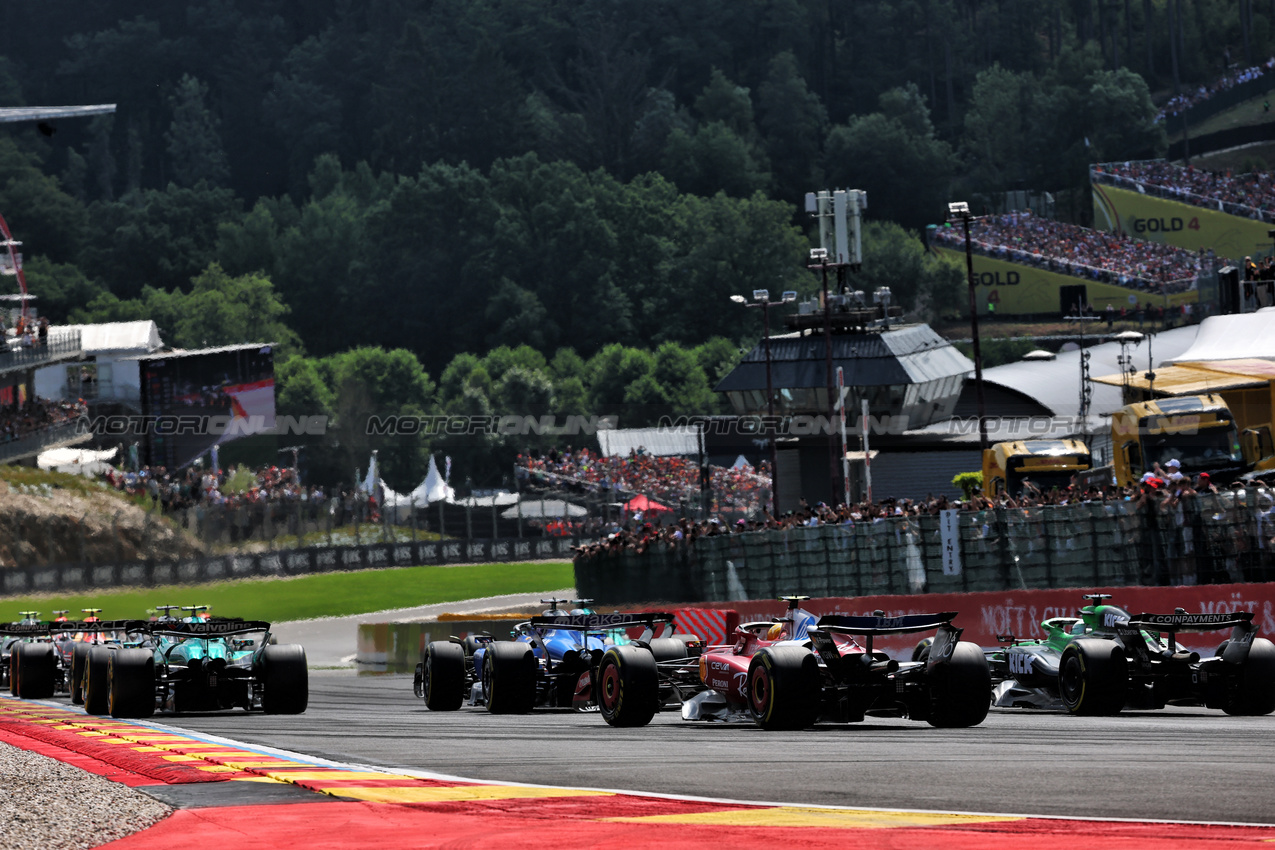 GP BELGIO, Lewis Hamilton (GBR) Ferrari SF-25 at the partenza of the race.

26.07.2025. Formula 1 World Championship, Rd 13, Belgian Grand Prix, Spa Francorchamps, Belgium, Sprint e Qualifiche Day.

- www.xpbimages.com, EMail: requests@xpbimages.com © Copyright: Batchelor / XPB Images