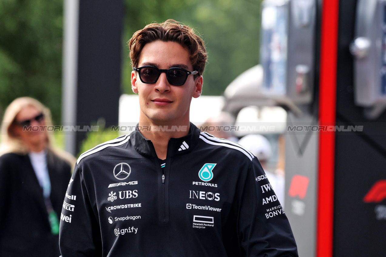 GP BELGIO, George Russell (GBR) Mercedes AMG F1.

26.07.2025. Formula 1 World Championship, Rd 13, Belgian Grand Prix, Spa Francorchamps, Belgium, Sprint e Qualifiche Day.

- www.xpbimages.com, EMail: requests@xpbimages.com © Copyright: Bearne / XPB Images