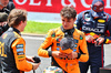 GP BELGIO, (L to R): Oscar Piastri (AUS) McLaren with Lando Norris (GBR) McLaren e Max Verstappen (NLD) Red Bull Racing in Sprint parc ferme.

26.07.2025. Formula 1 World Championship, Rd 13, Belgian Grand Prix, Spa Francorchamps, Belgium, Sprint e Qualifiche Day.

- www.xpbimages.com, EMail: requests@xpbimages.com © Copyright: Batchelor / XPB Images