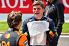GP BELGIO, Sprint winner Max Verstappen (NLD) Red Bull Racing in parc ferme with second placed Oscar Piastri (AUS) McLaren.

26.07.2025. Formula 1 World Championship, Rd 13, Belgian Grand Prix, Spa Francorchamps, Belgium, Sprint e Qualifiche Day.

- www.xpbimages.com, EMail: requests@xpbimages.com © Copyright: Batchelor / XPB Images