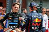 GP BELGIO, (L to R): Oscar Piastri (AUS) McLaren with Max Verstappen (NLD) Red Bull Racing in Sprint parc ferme.

26.07.2025. Formula 1 World Championship, Rd 13, Belgian Grand Prix, Spa Francorchamps, Belgium, Sprint e Qualifiche Day.

- www.xpbimages.com, EMail: requests@xpbimages.com © Copyright: Moy / XPB Images