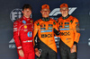 GP BELGIO, Qualifiche top three in parc ferme (L to R): Charles Leclerc (MON) Ferrari, third; Lando Norris (GBR) McLaren, pole position; Oscar Piastri (AUS) McLaren, second.

26.07.2025. Formula 1 World Championship, Rd 13, Belgian Grand Prix, Spa Francorchamps, Belgium, Sprint e Qualifiche Day.

- www.xpbimages.com, EMail: requests@xpbimages.com © Copyright: Batchelor / XPB Images