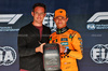 GP BELGIO, (L to R): Thierry Neuville (BEL) WRC Rally Driver presents the Pirelli Pole Position Award to Lando Norris (GBR) McLaren in qualifying parc ferme.

26.07.2025. Formula 1 World Championship, Rd 13, Belgian Grand Prix, Spa Francorchamps, Belgium, Sprint e Qualifiche Day.

- www.xpbimages.com, EMail: requests@xpbimages.com © Copyright: Batchelor / XPB Images