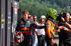 GP BELGIO, (L to R): Max Verstappen (NLD) Red Bull Racing with pole sitter Lando Norris (GBR) McLaren in qualifying parc ferme.

26.07.2025. Formula 1 World Championship, Rd 13, Belgian Grand Prix, Spa Francorchamps, Belgium, Sprint e Qualifiche Day.

- www.xpbimages.com, EMail: requests@xpbimages.com © Copyright: Charniaux / XPB Images