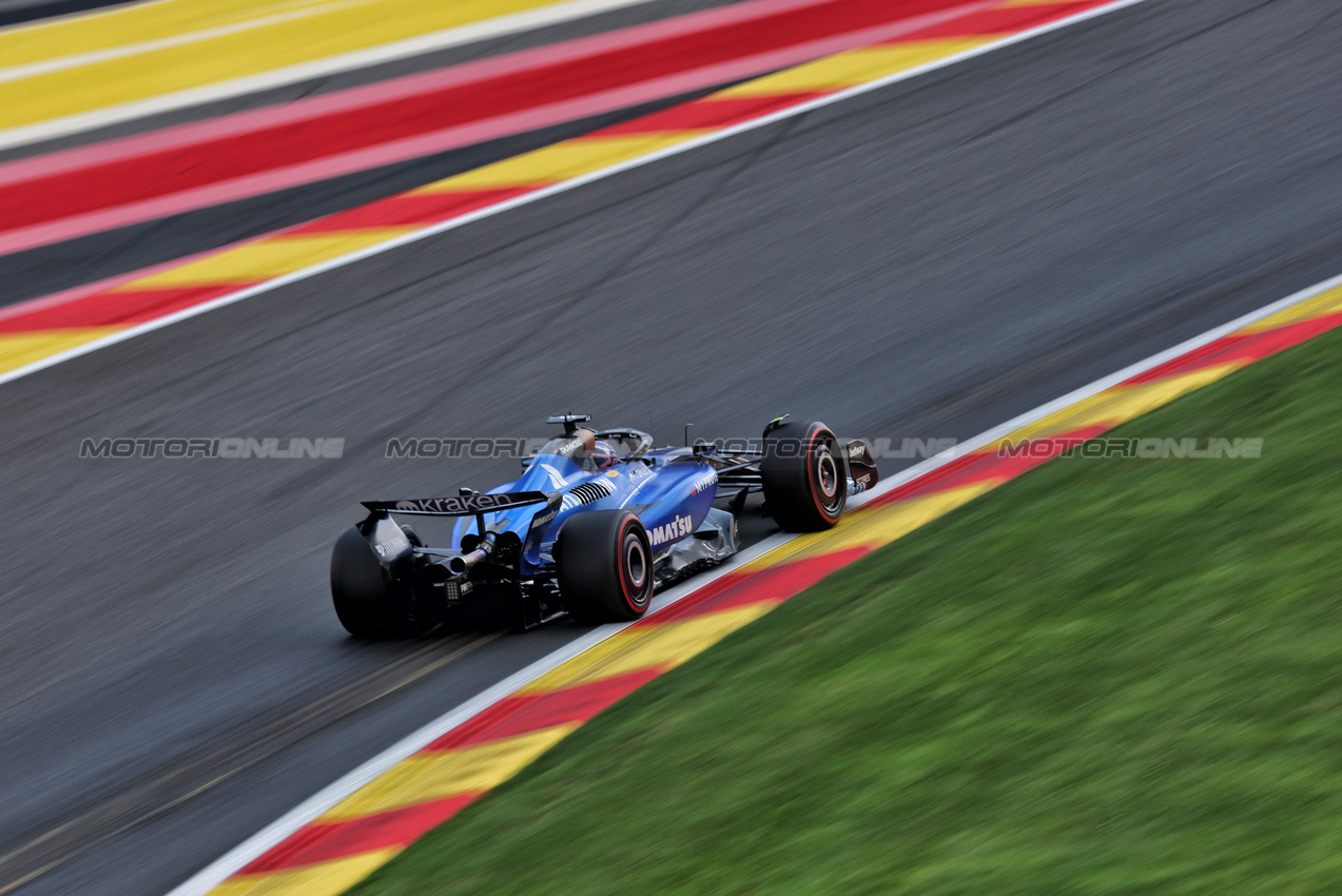 GP BELGIO, Alexander Albon (THA) Atlassian Williams Racing FW47.

25.07.2025. Formula 1 World Championship, Rd 13, Belgian Grand Prix, Spa Francorchamps, Belgium, Sprint Qualifiche Day.

- www.xpbimages.com, EMail: requests@xpbimages.com © Copyright: Moy / XPB Images