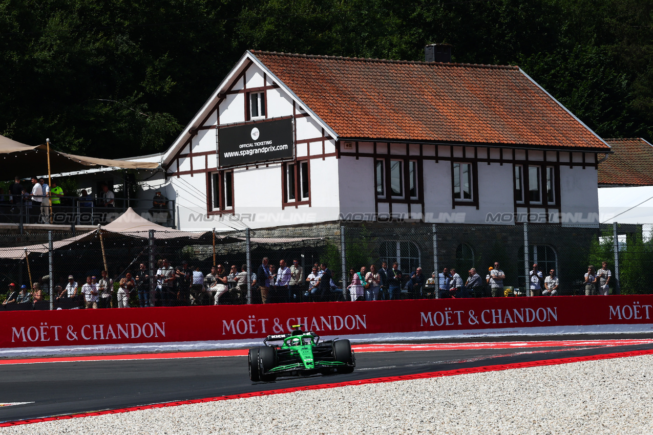 GP BELGIO, Gabriel Bortoleto (BRA), Sauber 
25.07.2025. Formula 1 World Championship, Rd 13, Belgian Grand Prix, Spa Francorchamps, Belgium, Sprint Qualifiche Day.
- www.xpbimages.com, EMail: requests@xpbimages.com © Copyright: Charniaux / XPB Images