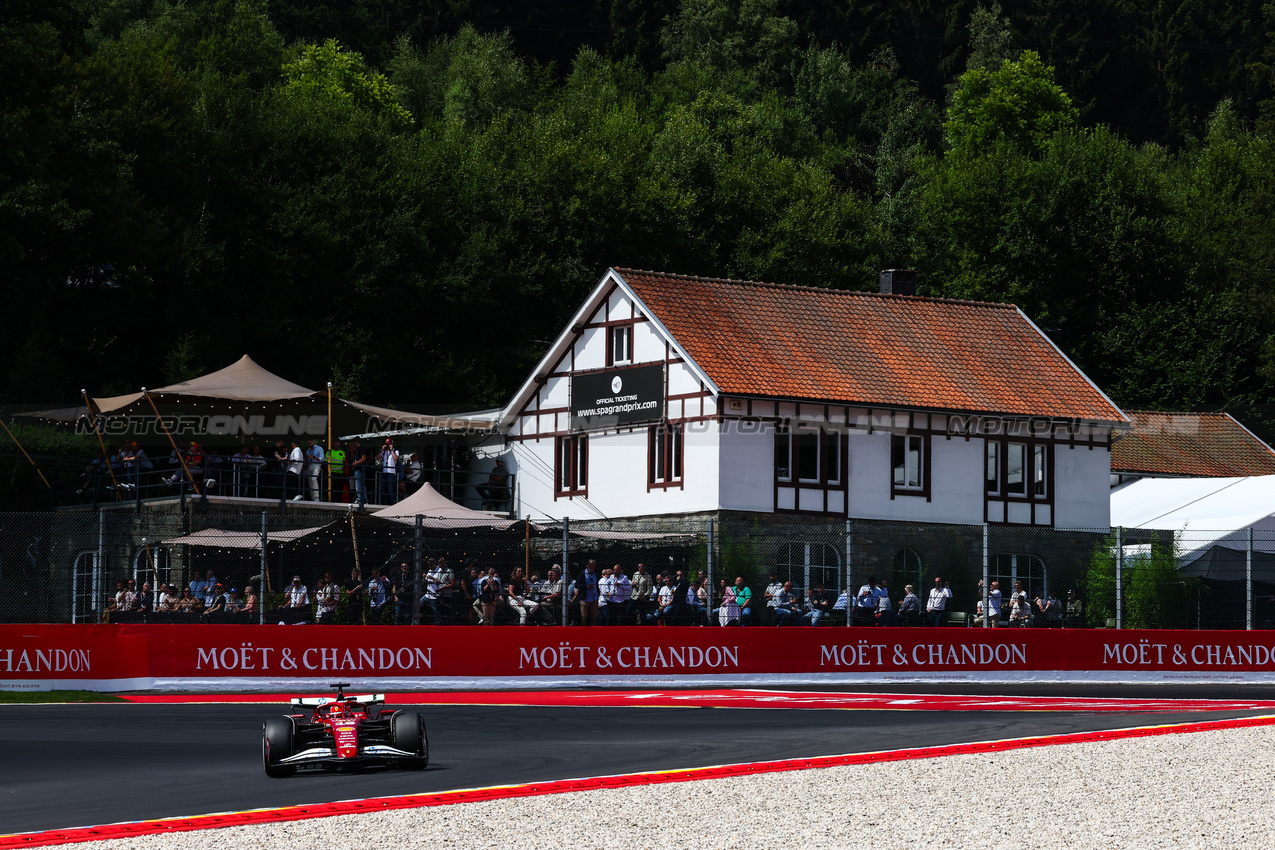 GP BELGIO, Charles Leclerc (FRA), Ferrari 
25.07.2025. Formula 1 World Championship, Rd 13, Belgian Grand Prix, Spa Francorchamps, Belgium, Sprint Qualifiche Day.
- www.xpbimages.com, EMail: requests@xpbimages.com © Copyright: Charniaux / XPB Images