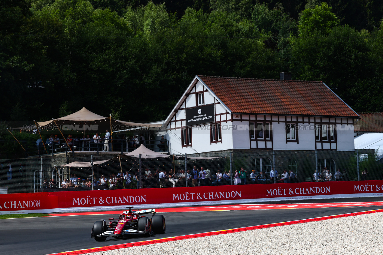 GP BELGIO, Charles Leclerc (FRA), Ferrari 
25.07.2025. Formula 1 World Championship, Rd 13, Belgian Grand Prix, Spa Francorchamps, Belgium, Sprint Qualifiche Day.
- www.xpbimages.com, EMail: requests@xpbimages.com © Copyright: Charniaux / XPB Images