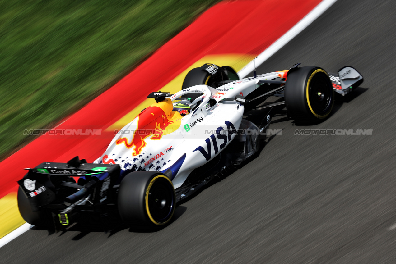 GP BELGIO, Isack Hadjar (FRA) Racing Bulls VCARB 02.

25.07.2025. Formula 1 World Championship, Rd 13, Belgian Grand Prix, Spa Francorchamps, Belgium, Sprint Qualifiche Day.

- www.xpbimages.com, EMail: requests@xpbimages.com © Copyright: Bearne / XPB Images
