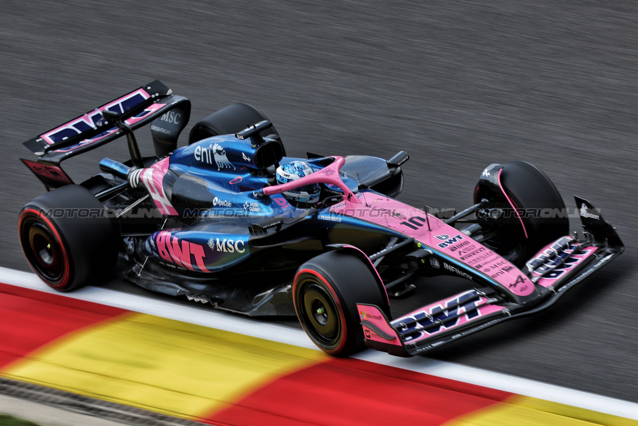 GP BELGIO, Pierre Gasly (FRA) Alpine F1 Team A525.

25.07.2025. Formula 1 World Championship, Rd 13, Belgian Grand Prix, Spa Francorchamps, Belgium, Sprint Qualifiche Day.

- www.xpbimages.com, EMail: requests@xpbimages.com © Copyright: Bearne / XPB Images