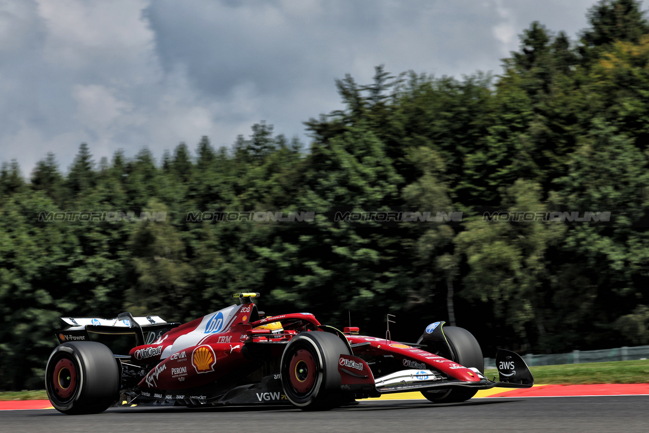 GP BELGIO, Lewis Hamilton (GBR) Ferrari SF-25.

25.07.2025. Formula 1 World Championship, Rd 13, Belgian Grand Prix, Spa Francorchamps, Belgium, Sprint Qualifiche Day.

- www.xpbimages.com, EMail: requests@xpbimages.com © Copyright: Bearne / XPB Images