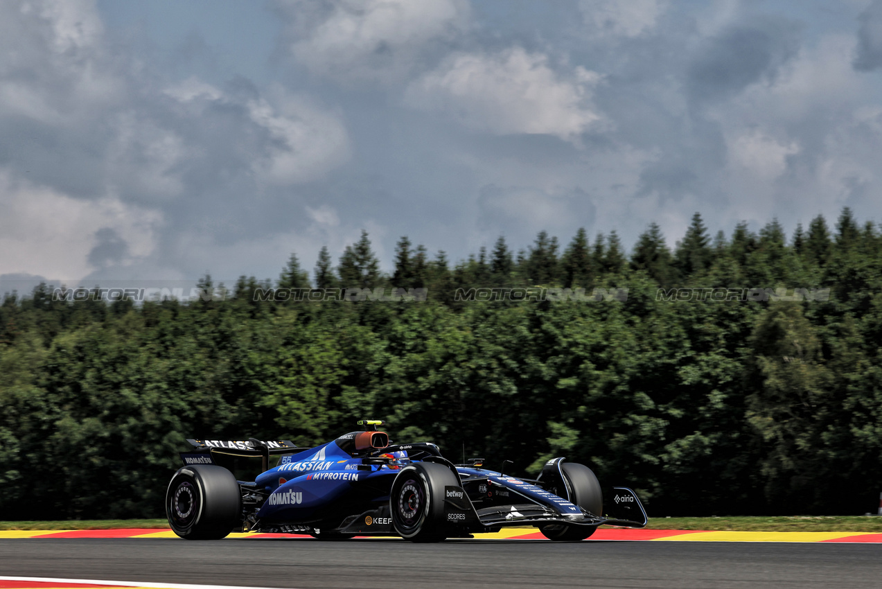 GP BELGIO, Carlos Sainz (ESP) Atlassian Williams Racing FW47.

25.07.2025. Formula 1 World Championship, Rd 13, Belgian Grand Prix, Spa Francorchamps, Belgium, Sprint Qualifiche Day.

- www.xpbimages.com, EMail: requests@xpbimages.com © Copyright: Bearne / XPB Images