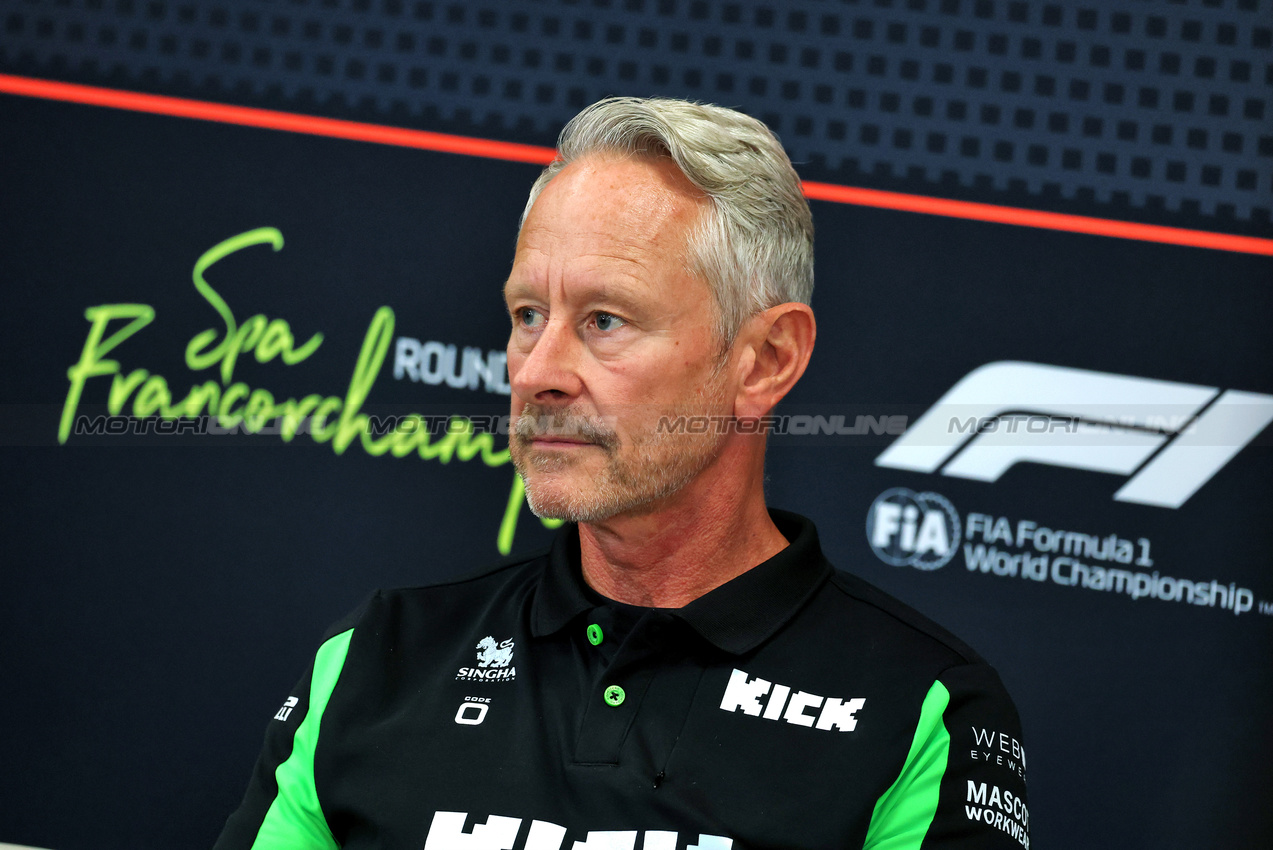 GP BELGIO, Jonathan Wheatley (GBR) Sauber Team Principal in the FIA Press Conference.

25.07.2025. Formula 1 World Championship, Rd 13, Belgian Grand Prix, Spa Francorchamps, Belgium, Sprint Qualifiche Day.

- www.xpbimages.com, EMail: requests@xpbimages.com © Copyright: Moy / XPB Images
