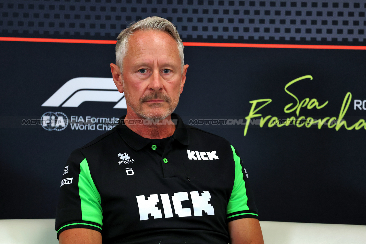GP BELGIO, Jonathan Wheatley (GBR) Sauber Team Principal in the FIA Press Conference.

25.07.2025. Formula 1 World Championship, Rd 13, Belgian Grand Prix, Spa Francorchamps, Belgium, Sprint Qualifiche Day.

- www.xpbimages.com, EMail: requests@xpbimages.com © Copyright: Moy / XPB Images