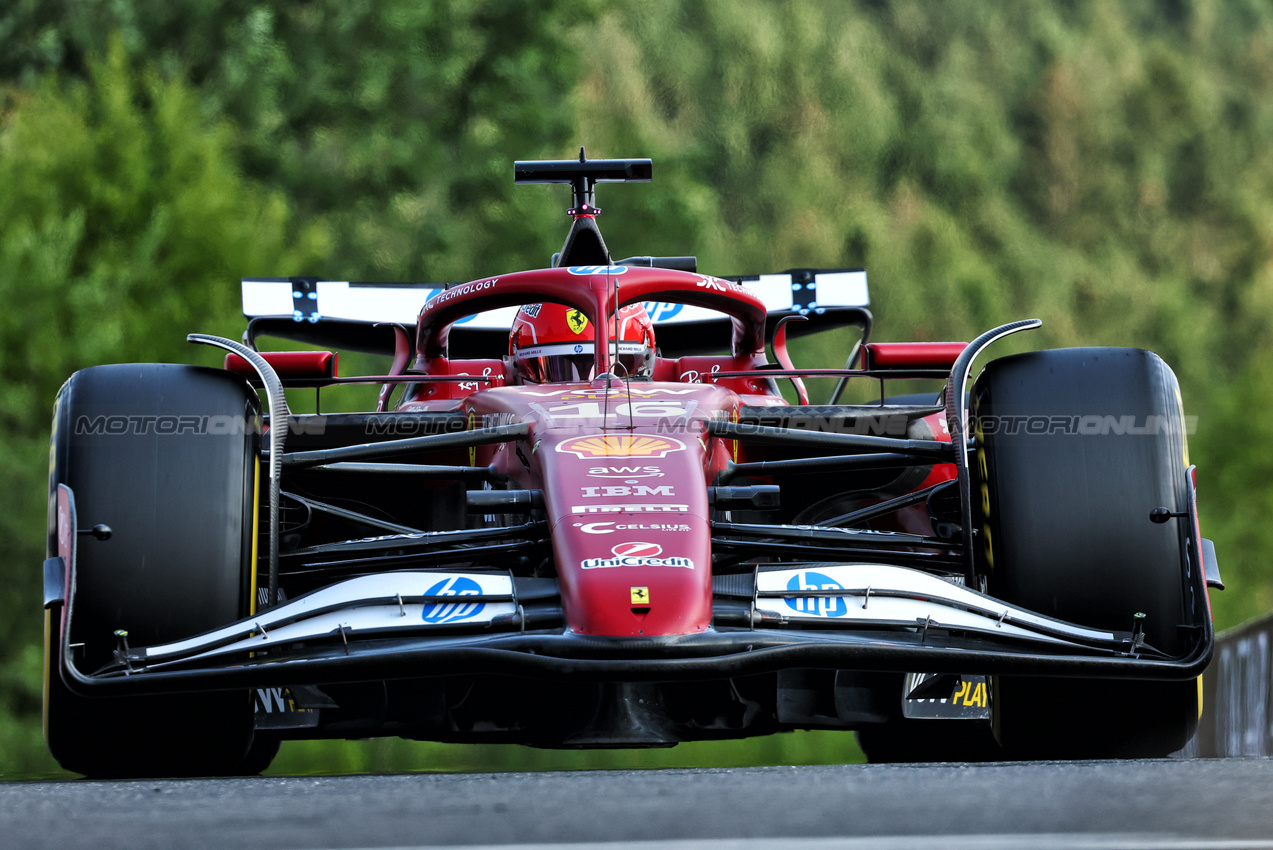 GP BELGIO, Charles Leclerc (MON) Ferrari SF-25.

25.07.2025. Formula 1 World Championship, Rd 13, Belgian Grand Prix, Spa Francorchamps, Belgium, Sprint Qualifiche Day.

- www.xpbimages.com, EMail: requests@xpbimages.com © Copyright: Batchelor / XPB Images